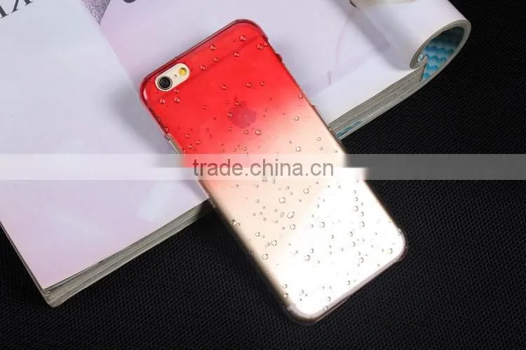 4.7 inch Mobile Phone Accessory Ultra Thin Clear Crystal 3d Water Rain Drop Phone Case back Cover For iPhone 5 6 6 plus