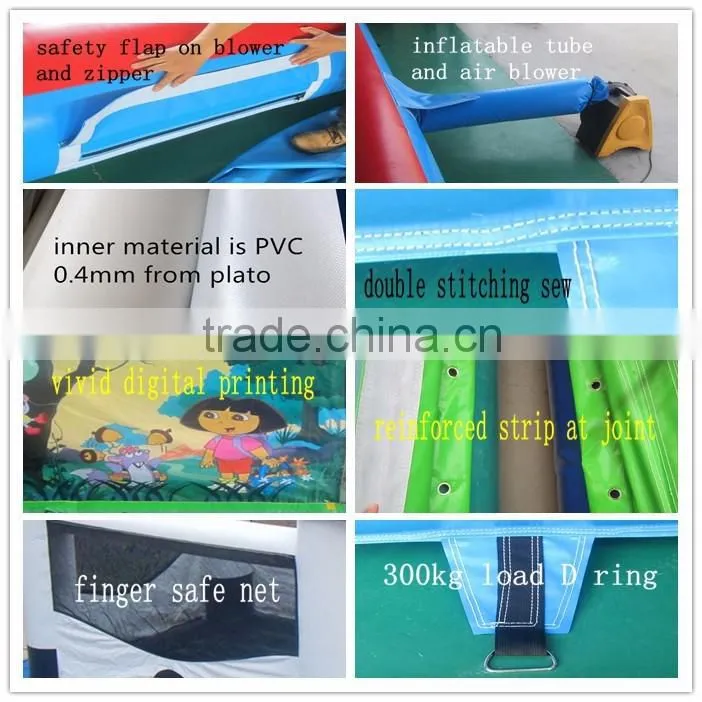 Large Inflatable rainbow water slide for pool kids play slide