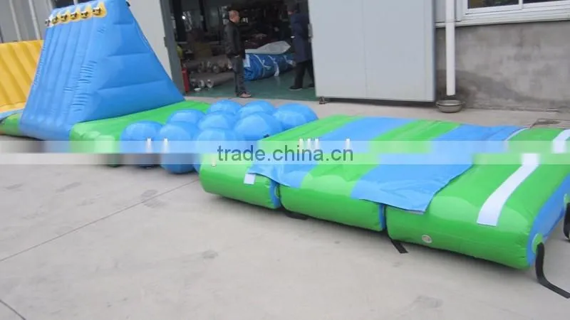 Hot Summer Water Pool Game Inflatable Water obstacle course for sale
