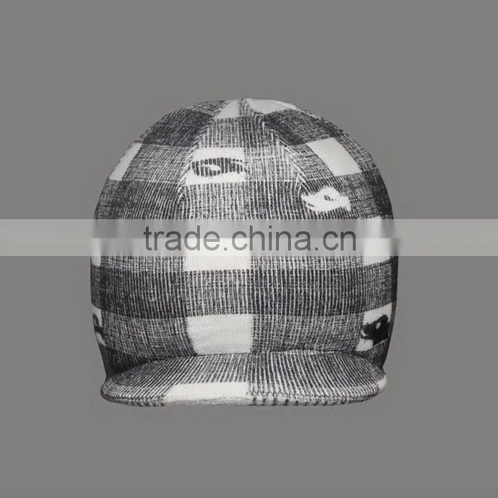 CUSTOM 3D PRINTING FLAT BRIM KNITTED WINTER HAT WHOLESALE LOGO
