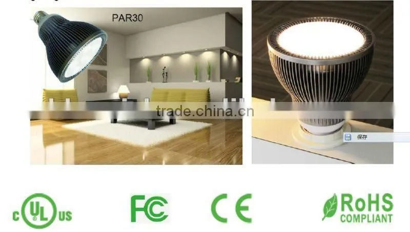 UL/FCC par30 e27 led spot light