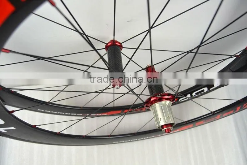 OEM 60mm full carbon clincher road bike wheels set