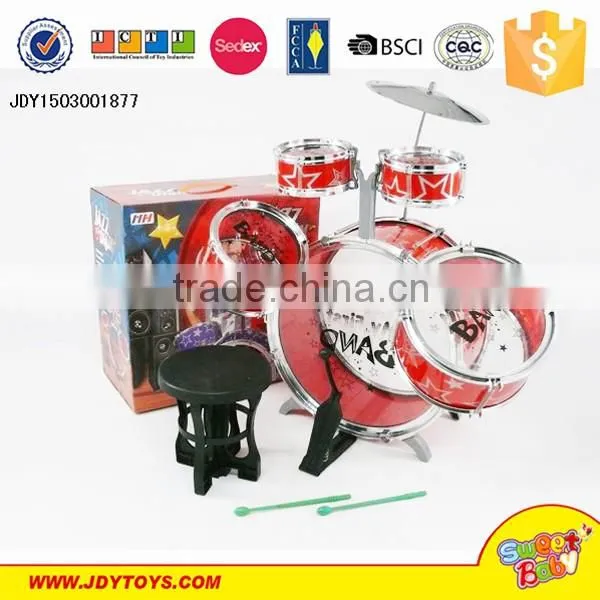 Hot creative mini electric jazz finger touch drum set toy with music