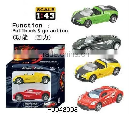 sliding alloy drag along car,alloy car