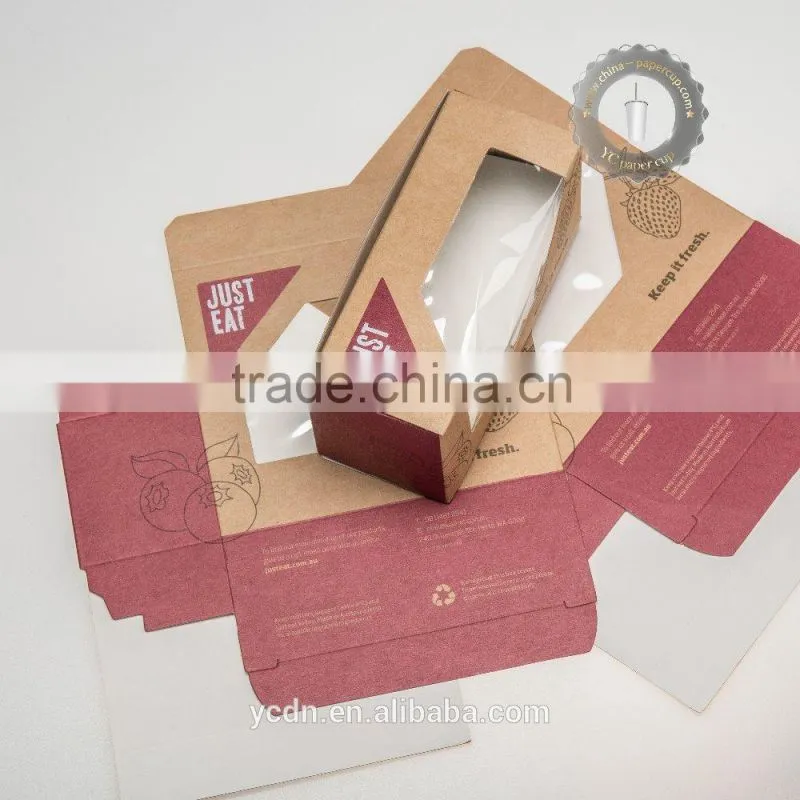 Disposable sandwich bread food packaging box