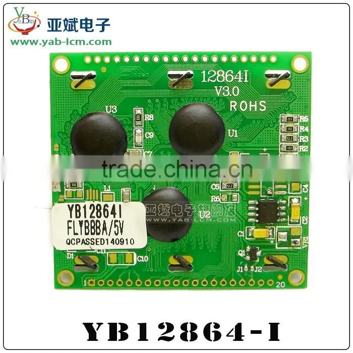 cheap custom small size 128x64 dot matrix graphic lcd display in China