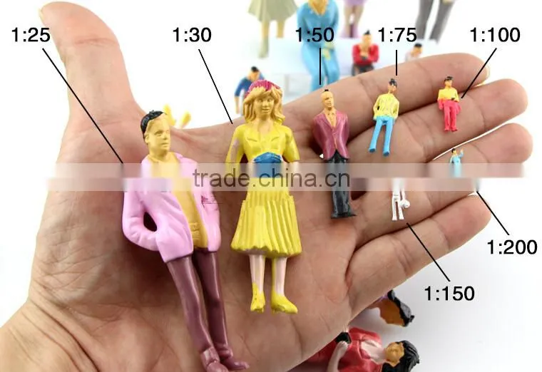 scale plastic model figures for 1/25 indoor figure