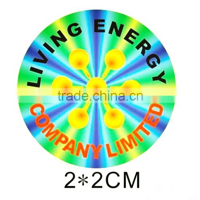 Hologram hot stamping foil label paper stickers