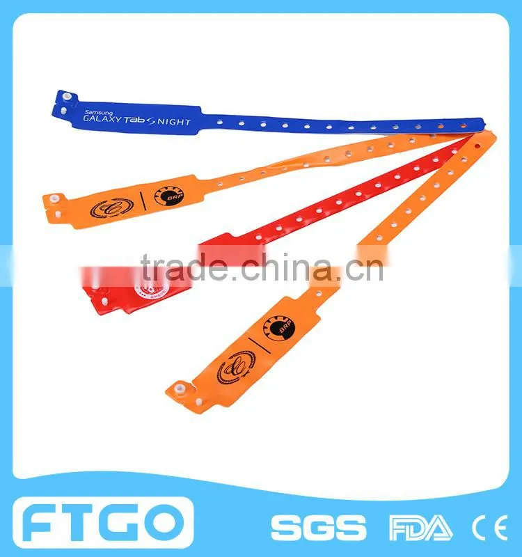 festival PVC wristband /plastic wristband for event