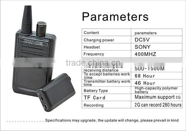 Real-time Audio monitor HD Sound Voice Mini Detectophone Wireless Audio Receiver