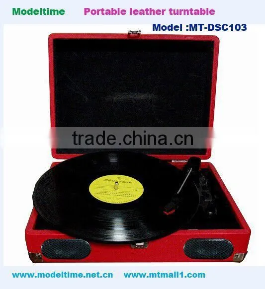 Popular portable leather turntable