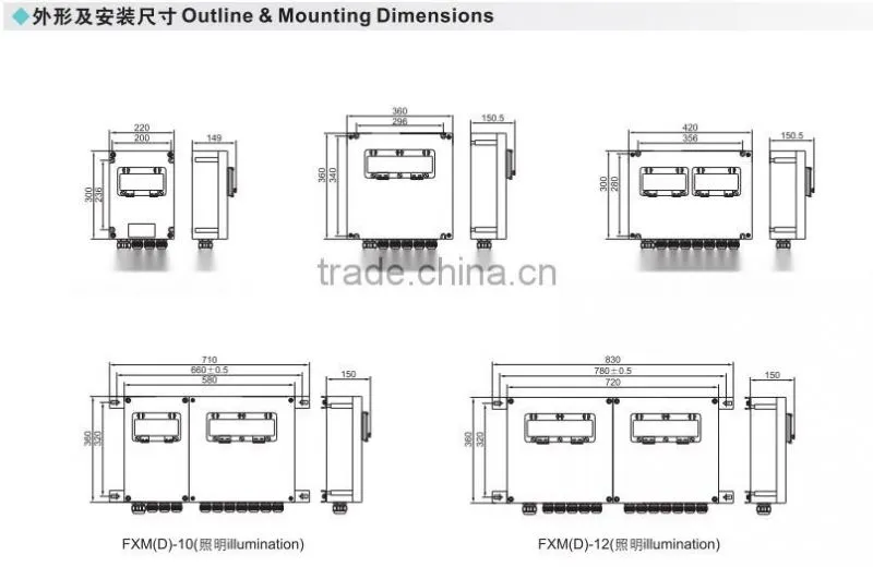 FXM(D)- Water proof dust proof corrosion proof illumination(power) distribution box