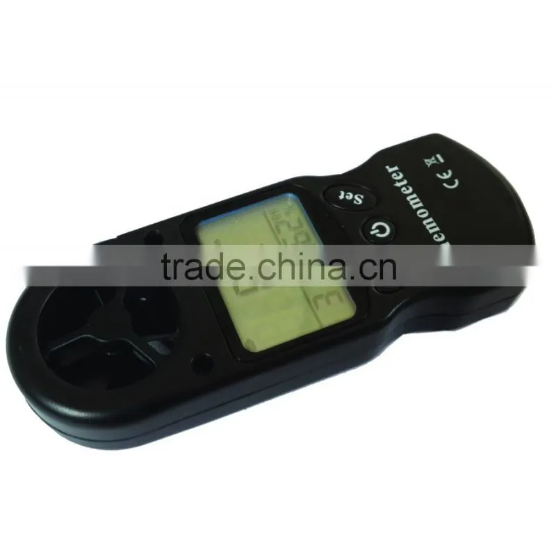 LCD Digital Hand-held Wind Speed Gauge Meter multifunction Measure Anemometer Thermometer and temperature