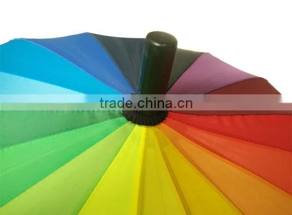 23" *16K Straight Umbrella with good quality, Rainbow Umbrella, gift umbrella