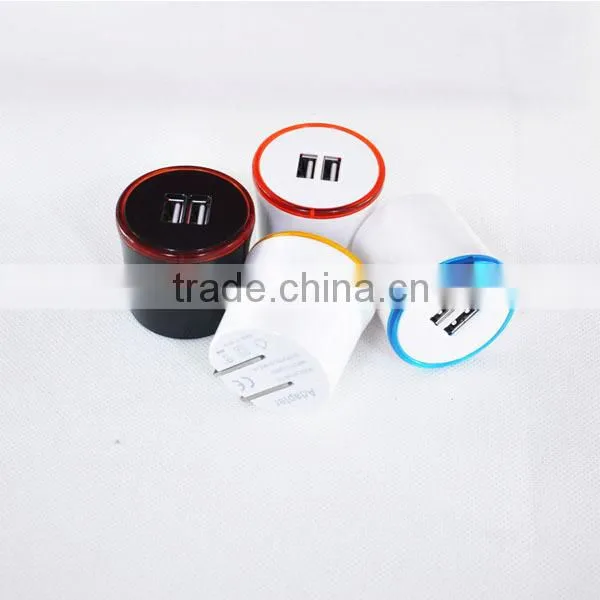 US Plug Dual USB Travel Charger Foldable 2.1A Dual USB US Plug Travel Charger