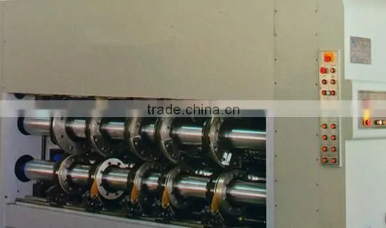 High speed automatic carton box flexo printer slotter die cutter machine