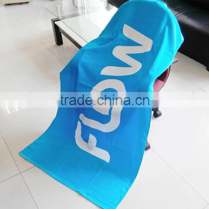 2015 velvet printing style logo brand towel with letters image
