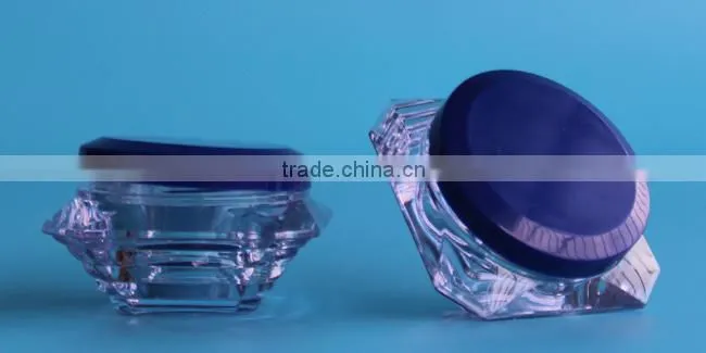 15ml 1/2 oz plastic cosmetic packaging cream jar