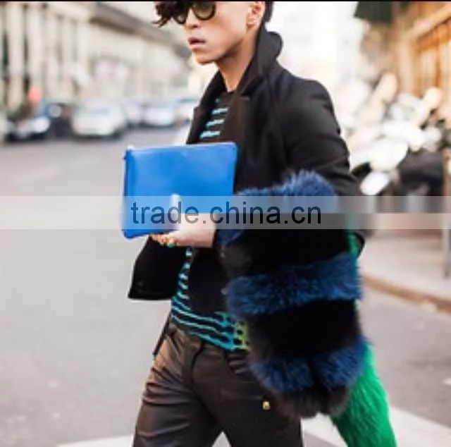Fox Fur Shawl Luxury Whole Skin Genuine Strips Fox Fur Scarf