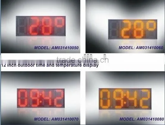 LED Time and Temperature Display sign for promotion price