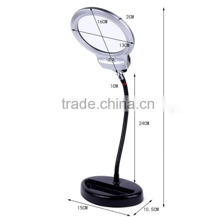 Metal desktop magnifying glasses