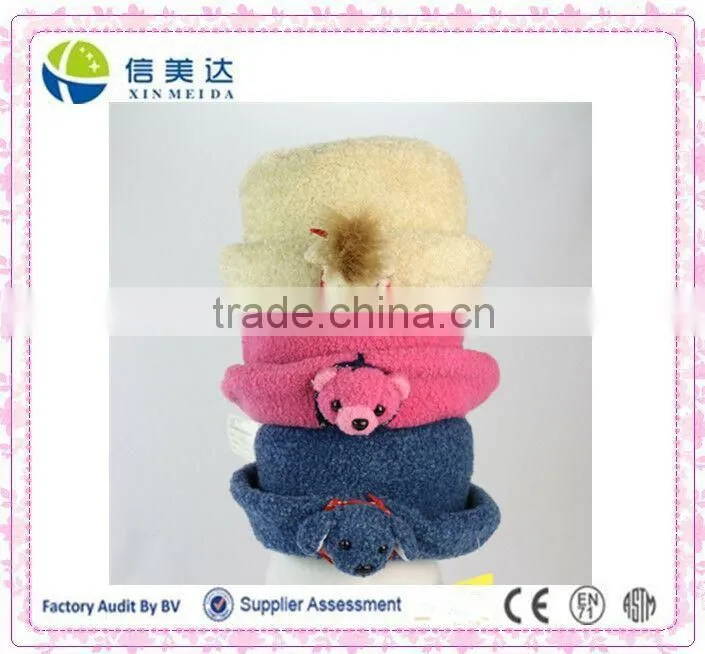 Animal head fashion plush hat in hot sale