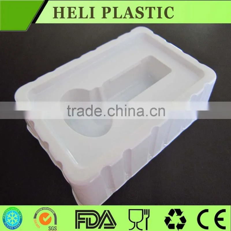 Rectangular White color blister plastic medical tray wholesale