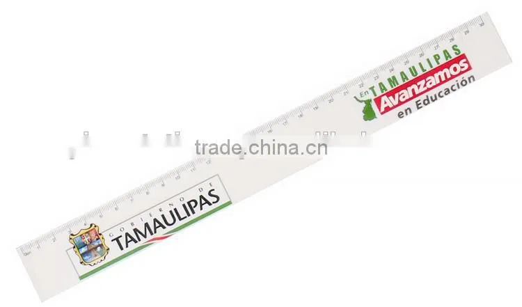 30cm customized straight ruler 12 inches plastic ruler