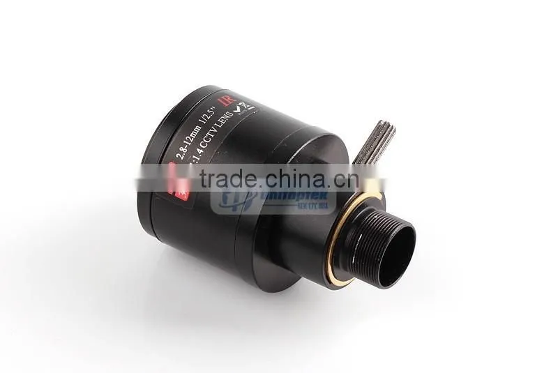 M12 Mount F1.4 3.0Megpixel Fixed Iris Lens With 2.8-12mm Manual Zoom