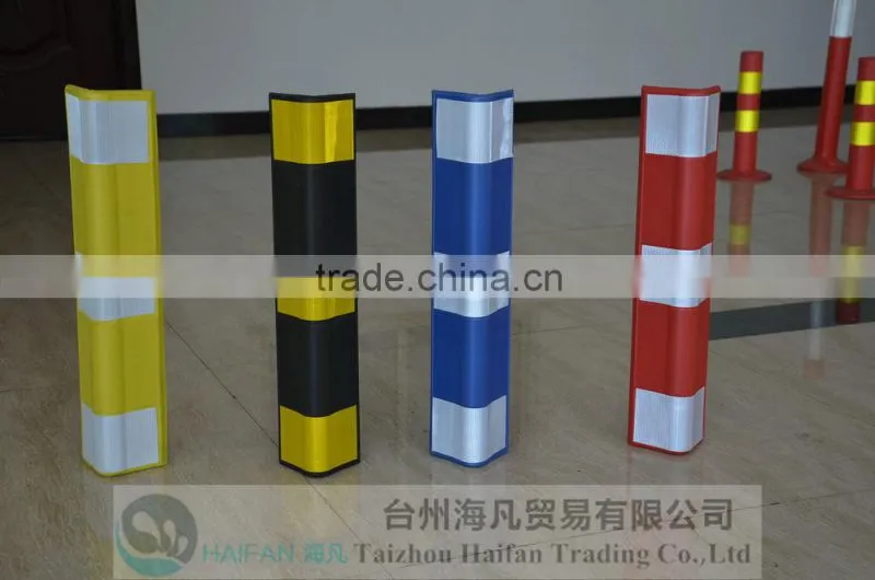 600mm EVA colorful round corner guard reflective for parking safety/Good quality round EVA plastic corner protector for garage