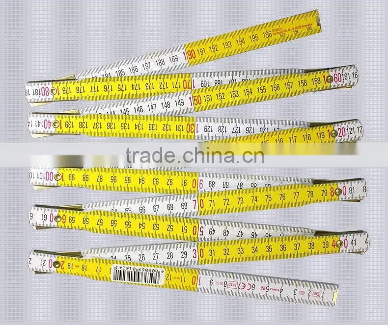 2 meter Wooden folding ruler ,folding wooden ruler 10 folded