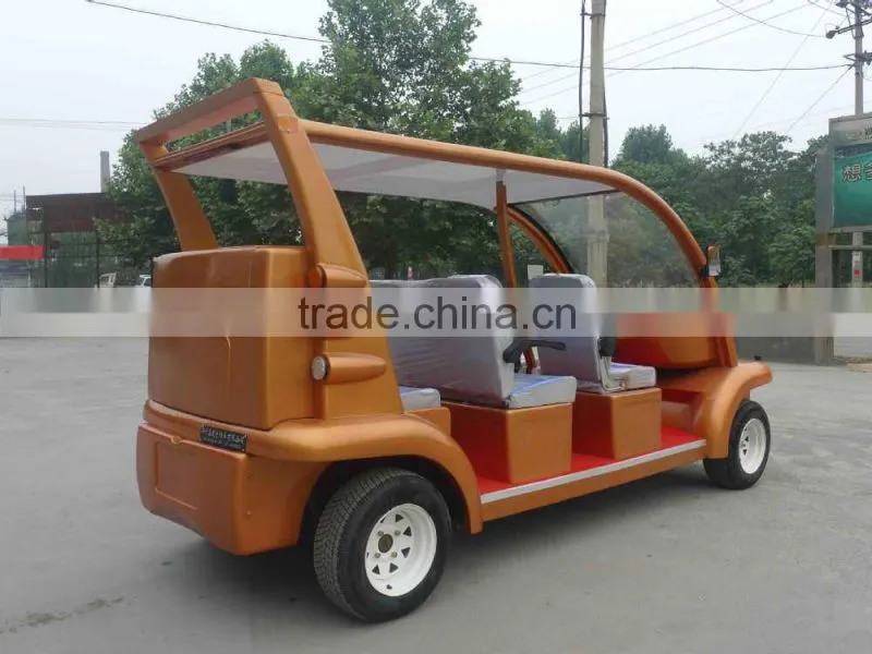 china beautiful design electric sightseeing car!!! bilayer laminated glass,wearproof and anti-skidding