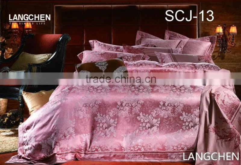 Russian hot sell royal style jacquard luxury 4pcs 6pcs 7pcs duvet cover set