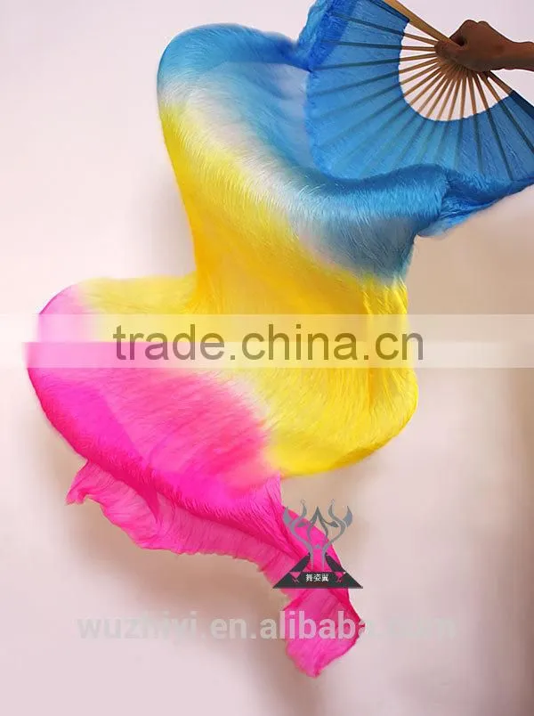 Silk Chinese Fan Dance Fans , Belly Dance Silk Fan , Hand Fans for Dance