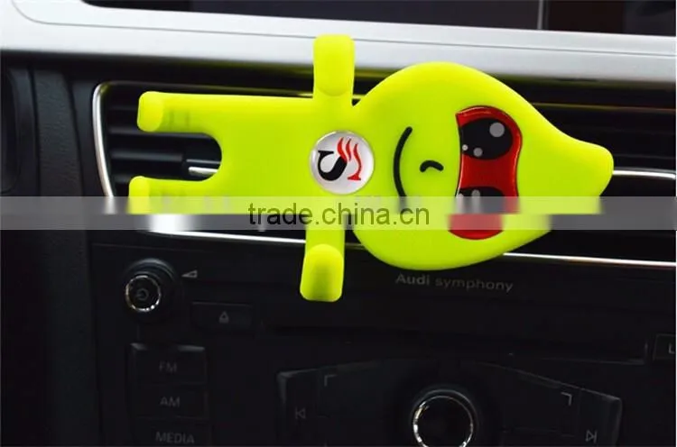 No Charger desktop phone Stand Compatible Brand cartoon face multi-functuional Car holder