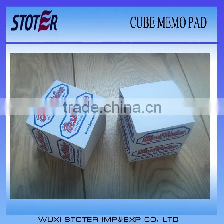 colorful paper pad/memo pad cube/sticky note