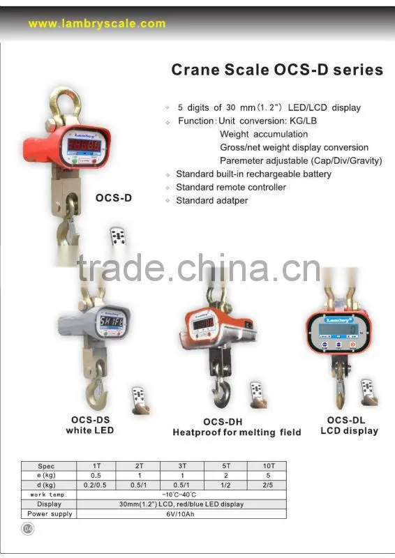 Heavy duty industrial Heat Proof Weighing hanging Scale