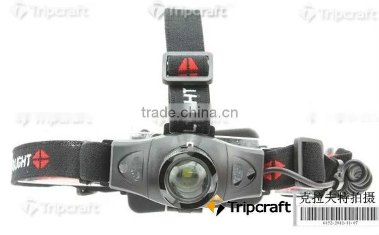 18650 Headlamp 5W 300Lm Q5 LED HeadLight 3Mode Waterproof Headlamp ZOOMABLE Hiking Headlight