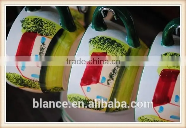 ceramic hand painted coffee mug in painting design