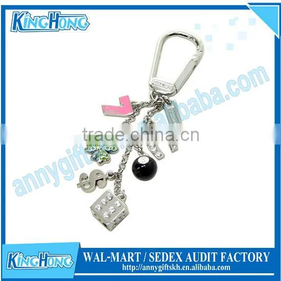 Die struck Iron custom made car keychain