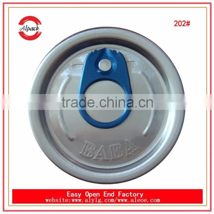 Aluminum can lid supplier 202# easy open end