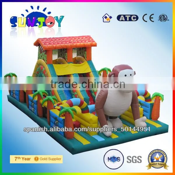2016 new giant high quality bouncy inflatable water slide outdoor event for sale