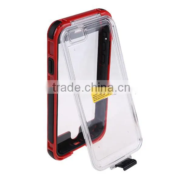 Red for iPhone 6 Waterproof Case Cover Fingerprint Touch ID 9 Colors for Your Choose