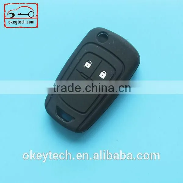 Okeytech silicone car key cover Chevrolet cruze 3 buttons silicone key cover for silicone key cover