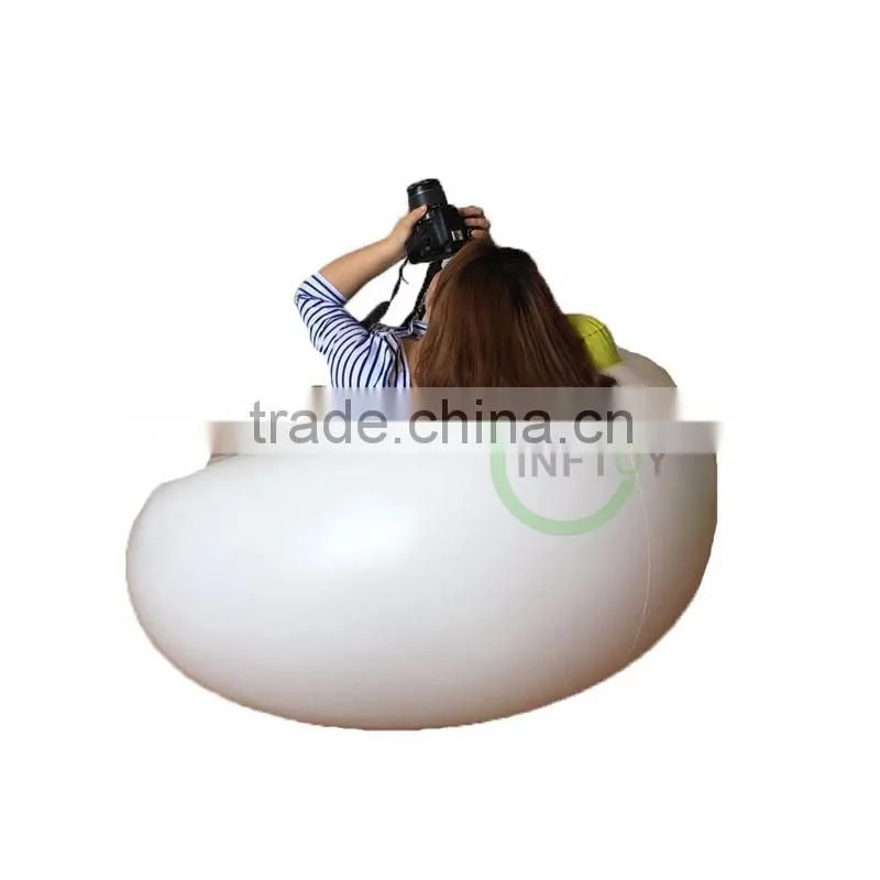 White inflatable armchair sofa chair with high quality