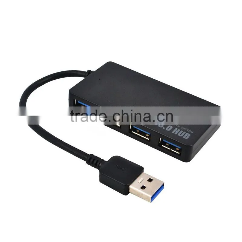2015 newest good quality 5Gbps high speed usb 3.0 hub 4 ports USB Splitter Adapter For PC Laptop good sale in market