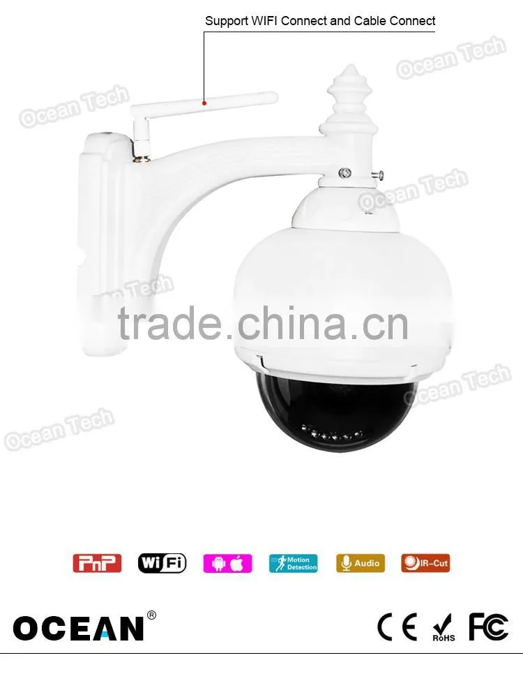 Hot selling Outdoor ip camera Wifi P2P 720P HD PTZ Camera