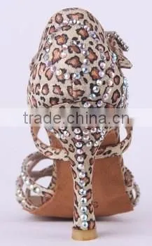 Suphini Tan Leopard Sexy Latin Shoes Dancing