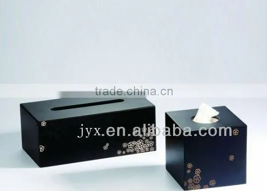 3 lattice drawer red acrylic tissue box