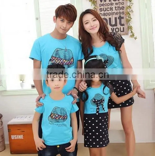 2015 Hot Sale Factory Direct Family Clothes Printed Alibaba Korean Style Fashion Latest Formal Dress Patterns